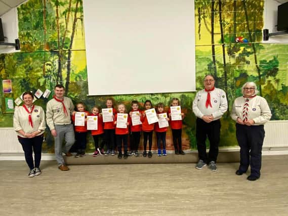 New Longton Squirrels  have achieved their Chief Scout Acorn award. Photo: Chris Worthington