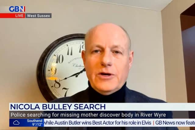 Peter Faulding has defended his failure to find Nicola Bulley during his sonar search of the River Wyre, telling GBNews: “We spent four hours searching for Nicola on that strip of the river. I categorically confirm that Nicola was not on the river bed, we would have seen her body."