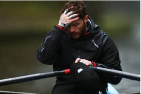 Jordan North had to be carried from his boat exhausted on day three of his Comic Relief rowing challenge