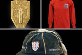 Alan Ball’s 1966 World Cup winner’s medal, World Cup final shirt and World Cup squad cap sold for a combined hammer price of £445,000