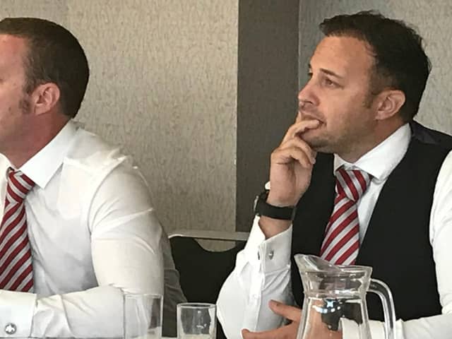 Jason Whittingham (left) and Colin Goldring (right) own Morecambe and Worcester Warriors