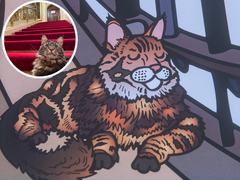 It's the Speaker's cat Attlee - in cartoon form and real life
