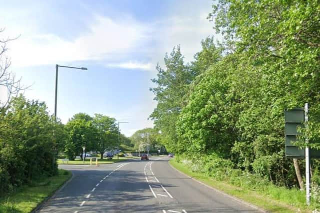 A man in his 80s has died after being struck by a car in Whalley Road, Langho. (Credit: Google)