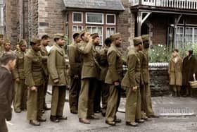 Black US American soldiers in Bamber Bridge 1943.