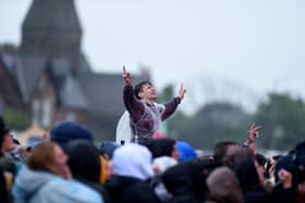 Friday night at Lytham Festival: crowds were in good spirits in spire of the rain