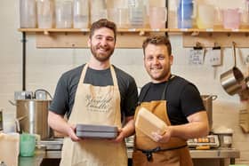 Sargon Latchin and Richard Hills Ingyon - owners of The Recycled Candle Company, which has recently opened a store in Chorley