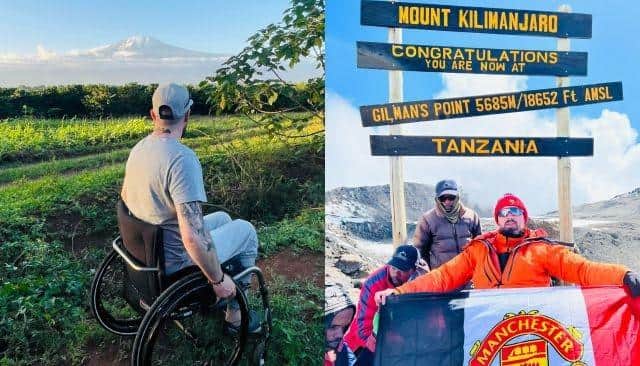 Martin Hibbert from Chorley, who was left paralysed from the waist down having survived the Manchester Arena bombing, has been awarded for all his fundraising efforts including reaching the top of Mount Kilimanjaro in a specially adapted wheelchair to raise money for the Spinal Injuries Association