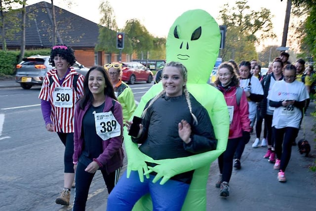 Even an alien took part in the charity event