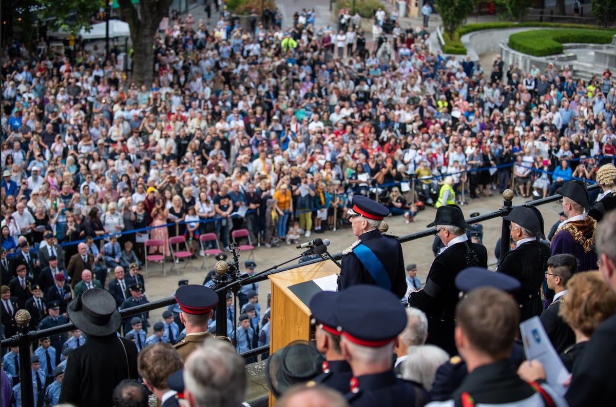 Huge crowd packs Preston's Flag market as Lancashire proclaims King Charles as monarch
