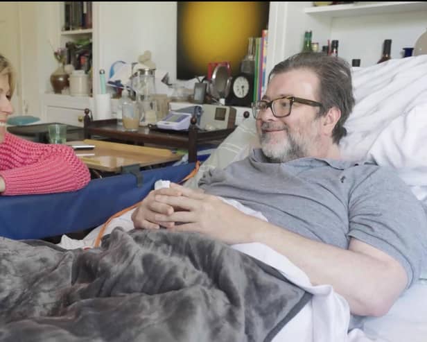 Kate Garraway pictured with Derek Draper in their third documentary ‘Kate Garraway: Derek's Story’. Credit: ©ITV.