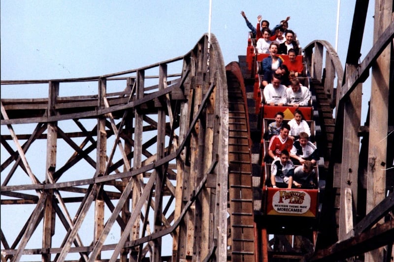 Texas Tornado rollercoaster at Frontierland  in Morecambe, built in 1927.