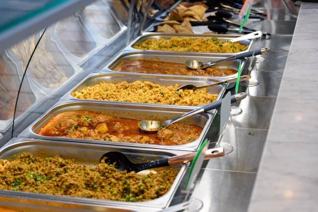 Indian food available to buy at Chacha's in Preston Market. Photo: Kelvin Stuttard