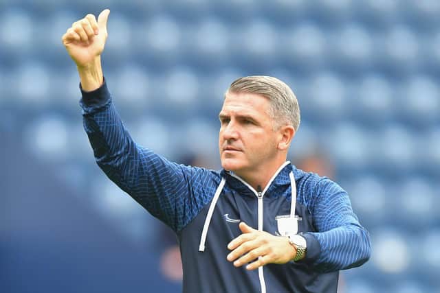 PNE boss Ryan Lowe after his side's friendly against Leicester City.