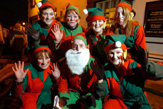 Chamber of Trade elves at the Garstang Christmas lights switch-on