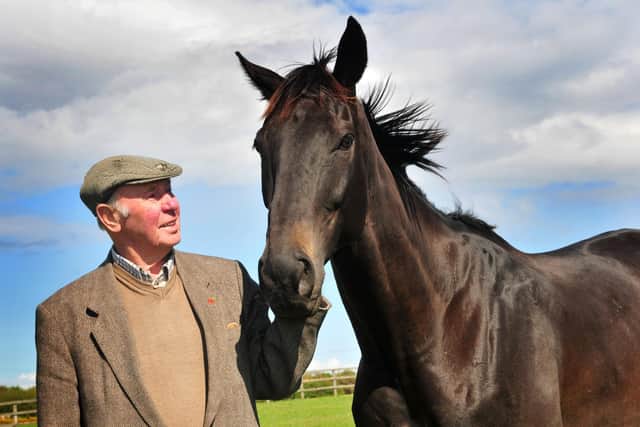 Trevor Hemmings with one of his three Grand National winners Many Clouds