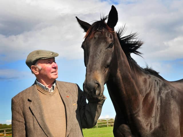 Trevor Hemmings with one of his three Grand National winners Many Clouds