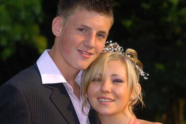 Damian Harwood and Michelle Alty at the Fulwood High School and Arts College Prom in 2006