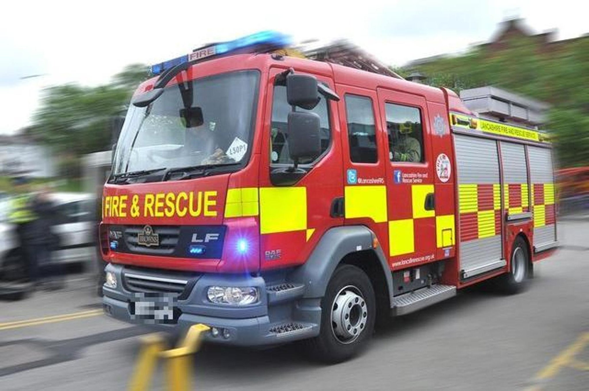 Person cut out of vehicle by firefighters after road traffic collision in Chorley