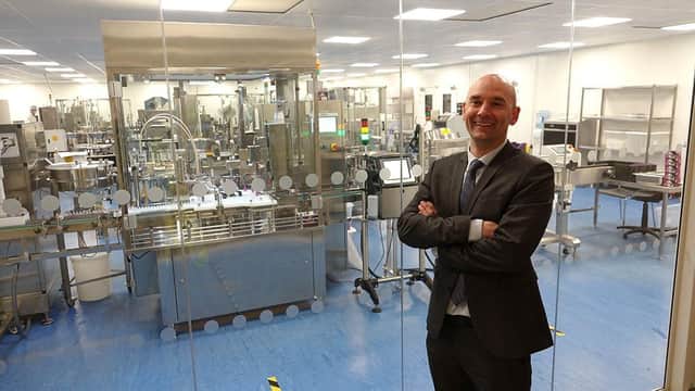 Phil Boyle, CEO of Flavour Warehouse, at the company's state-of-the-art manufacturing facility in Darwen, Lancashire.