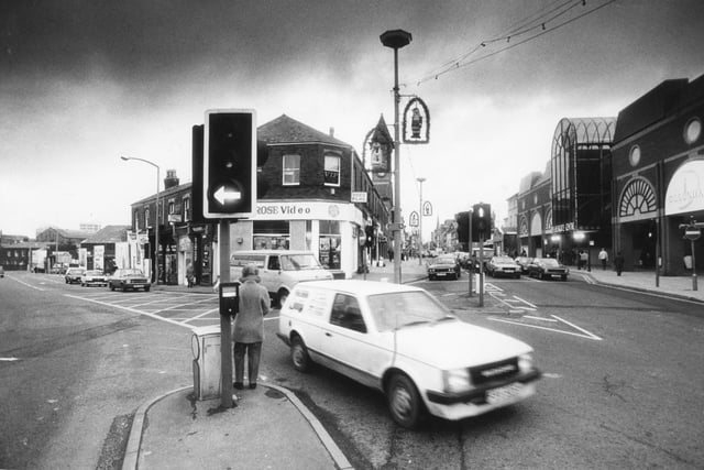 Not a bollard in sight! This is the junction of Corporation Street and Fishergate, outside the Fishergate Centre