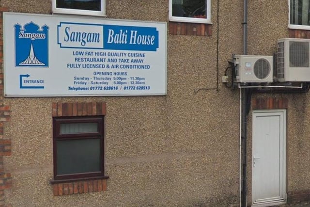 Sangam Balti House Lostock Hall Preston