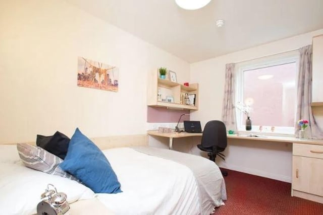 Available from September 3, this room in shared property in The Warehouse Apartments, Preston, is again student-only.
It comes fully furnished and with all bills included.