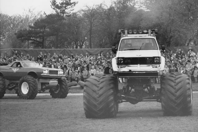 In 1989 Monster Trucks roared across Preston's Moor Park and crowds flocked to see the show. Stunt drivers gave a spectacular thrill-a-minute performance before amazed spectators