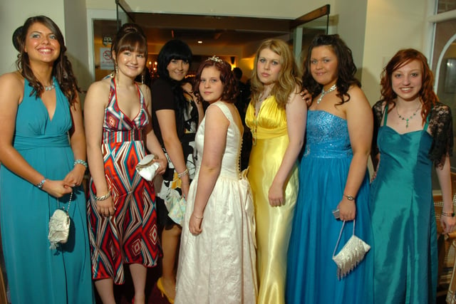 Such beautiful gowns on show at the Archbishop Temple leavers prom at The Pines Hotel in 2008