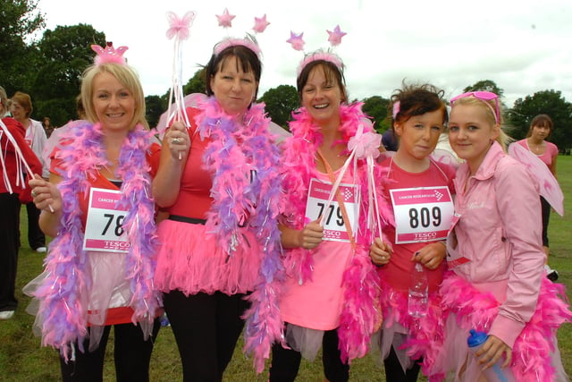 The Leyland Fairies during the Race For Life at Worden Park, Leyland