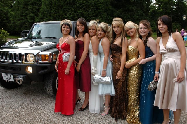 A stretch Hummer was the vehicle of choice for these ladies at the 2008 Leavers Ball, held at Bartle Hall for Ashton Community Science College