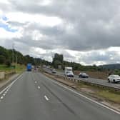 One lane was closed on the A56 northbound following a road traffic collision (Credit: Google)