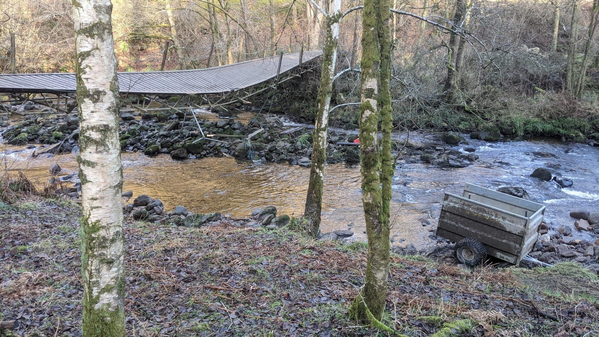 Police continue investigations into two men over fatal bridge collapse near Lancaster