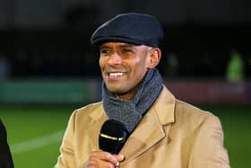 Former England star turned football pundit Trevor Sinclair