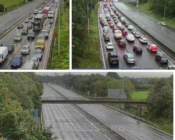 The M62 is closed in both directions between J11 (Birchwood) and J12 (M60) due to a serious collision at around 00.15am this morning (Tueday, September 19)