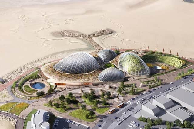 An artist's impression of how Eden Project Morecambe might look. Photo: Eden Project