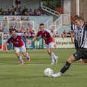 Jack Hazlehurst gave Chorley the lead from the spot (photo: David Airey/dia_images)