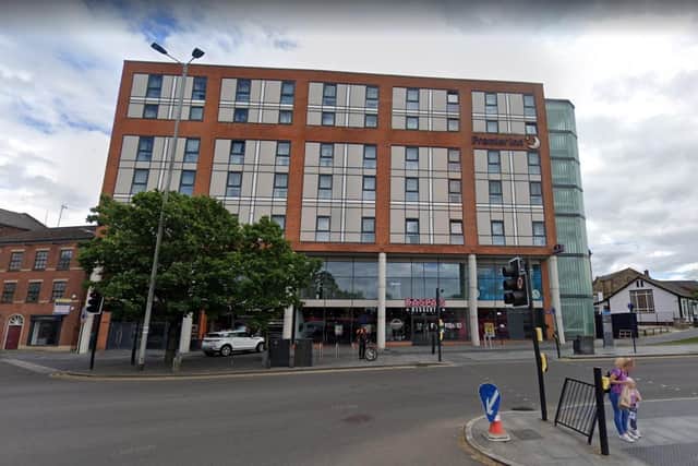 The the 140-bedroom Premier Inn - on the A59 Ring Way in Preston - is up for sale for £8.7million
