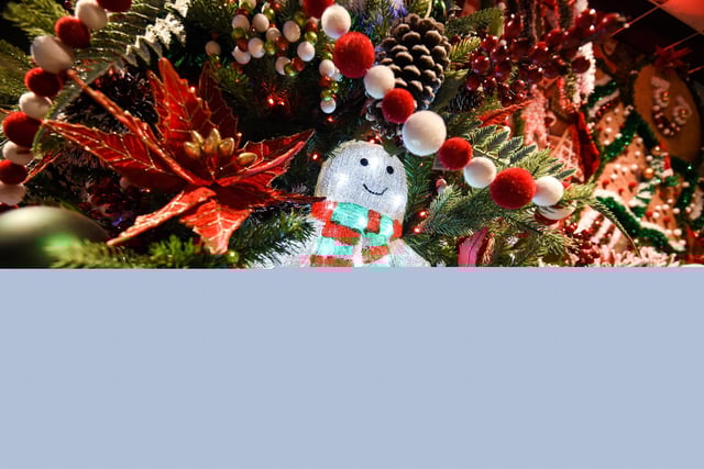 The Christmas display at Barton Grange