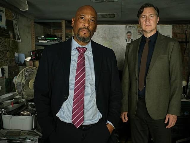 David Morrissey (right) and Terence Maynard investigate in Sherwood