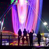 The funfair offered a variety of thrilling rides, but the stunning big wheel was the main focal point.