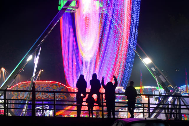 The funfair offered a variety of thrilling rides, but the stunning big wheel was the main focal point.