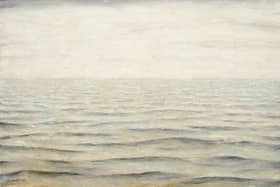 Lowry's painting of the North Sea which has sold for £1.07million. Picture by Harry Middleton.