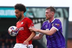 Lee Angol was one of the Morecambe players to pass up a scoring chance Picture: Morecambe FC