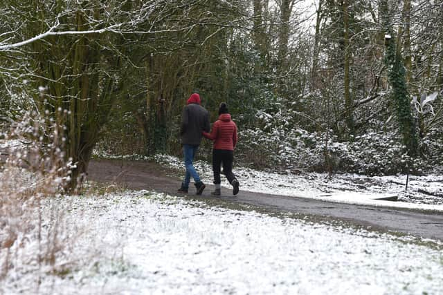 Storm Larisa brought gales and blizzards to Lancashire, leading to major travel disruption across the county (Credit: Neil Cross)