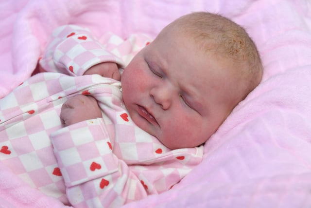 Lilly Jane Linda Nield, born April 21 at 5.30pm, weighing 8lb 13oz to Katie Mercer and Steven Nield from Chorley.