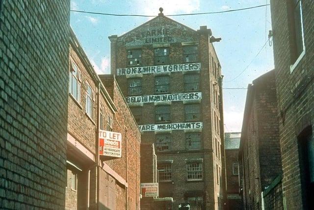 The abandoned Starkie's Wire Works at Cotton Court, Preston. Image courtesy of the Beth Hayes, Preston Historical Society