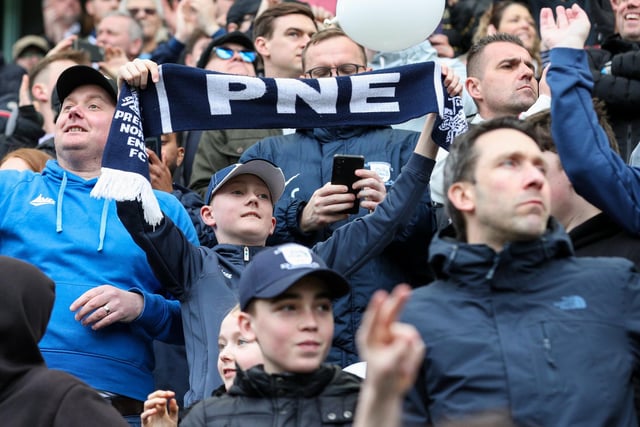 Preston North End fans watch on
