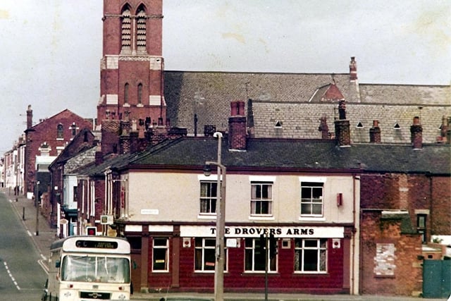 Reader Francis Bell sent in this photograph of Brook Street, Preston, taken in the 1960s. It shows Emmanuel Church and The Drovers Arms. This Matthew Brown pub had a distinctive red and white tiled frontage - similar to the Lime Kiln and Princess Alice. The Drovers Arms stopped selling pints in 1982, but it stood empty for a number of years before it was finally pulled down