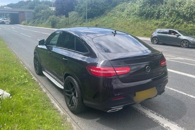 This Mercedes GLE 350 D was stopped as it exited the M6 S/B at Junction 28 by road patrols.
The driver was found to be disqualified.