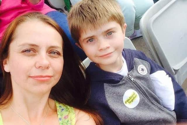 Cath and Jake Hill at the One Love concert in Manchester. Photo by Cath Hill